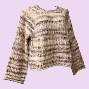 Chunky knit brown sweater